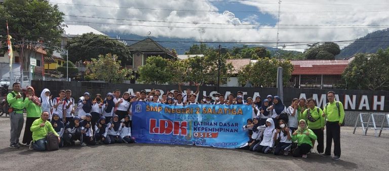 Latihan Dasar Kepemimpinan Osis SMPN 2 Salatiga di Amanah Karanganyar Jawa Tengah